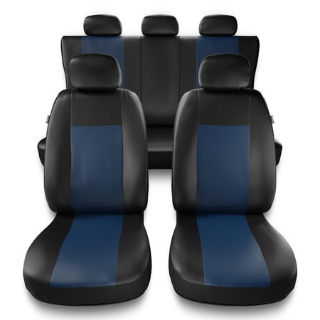 Capas de carro universais para Mercedes-Benz Classe E W212, W213 (2009-2019) - protetores de assentos - coberturas para bancos - capas de proteção - Auto-Dekor - Comfort - azul