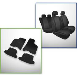 Conjunto: tapetes de feltro + capas feitas sob medida para Volkswagen Lupo Hatchback (1998-2005) – Practic