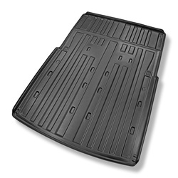 Protetor de porta-malas para Volkswagen Caddy V Vagão (11.2020-....) - tapete para bagageira - Aristar - Guardliner Cargo - 2/3 lugares; distância entre eixos curtos