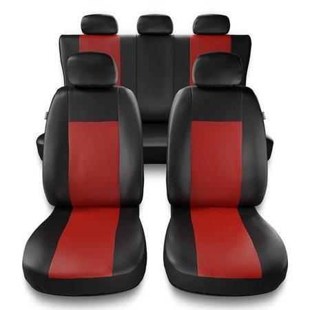 Capas de carro universais para Audi A2 (1999-2005) - protetores de assentos - coberturas para bancos - capas de proteção - Auto-Dekor - Comfort - vermelho