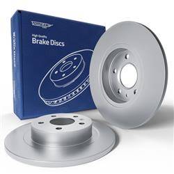 2x Discos de travão para Opel Astra J Combo, Liftback, Sedan (2009-2019) - completa - 268mm - Tomex - TX 72-65 (traseiro)