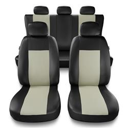 Capas de carro universais para Alfa Romeo 147 (2000-2010) - protetores de assentos - coberturas para bancos - capas de proteção - Auto-Dekor - Comfort - bege