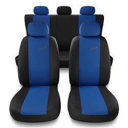 Capas de carro universais para BMW X1 I, II (2009-2022) - protetores de assentos - coberturas para bancos - capas de proteção - Auto-Dekor - XR - azul