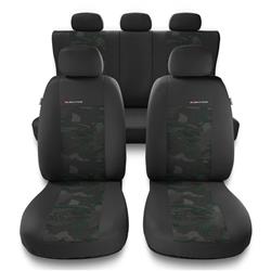 Capas de carro universais para BMW X3 E83, F25, G01 (2003-2019) - protetores de assentos - coberturas para bancos - capas de proteção - Auto-Dekor - Elegance - verde