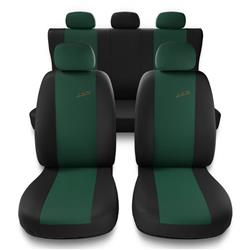 Capas de carro universais para BMW X6 E71, E72, F16 (2008-2019) - protetores de assentos - coberturas para bancos - capas de proteção - Auto-Dekor - XR - verde