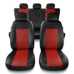 Capas de carro universais para Chevrolet Rezzo (2004-2008) - protetores de assentos - coberturas para bancos - capas de proteção - Auto-Dekor - Comfort - vermelho