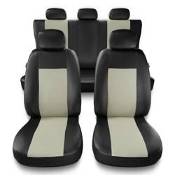 Capas de carro universais para Citroen C1 I, II (2005-2021) - protetores de assentos - coberturas para bancos - capas de proteção - Auto-Dekor - Comfort - bege