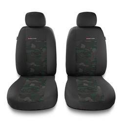 Capas de carro universais para Mitsubishi ASX (2010-2021) - protetores de assentos - coberturas para bancos - capas de proteção - Auto-Dekor - Elegance 1+1 - verde