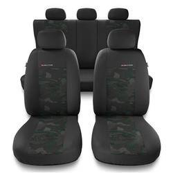 Capas de carro universais para Mitsubishi L200 I, II, III, IV, V, VI (1993-....) - protetores de assentos - coberturas para bancos - capas de proteção - Auto-Dekor - Elegance - verde