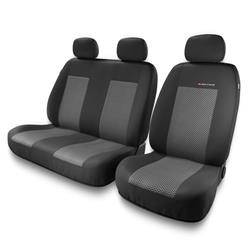 Capas de carro universais para Nissan Primastar (2001-2014) - protetores de assentos - coberturas para bancos - capas de proteção - Auto-Dekor - Elegance 2+1 - P-2