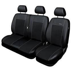 Capas feitas sob medida para Opel Vivaro II Bus (2014-2019) 9 lugares (assento inteiro) - protetores de assentos - coberturas para bancos - capas de proteção - Auto-Dekor - Premium - preto