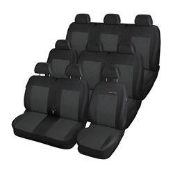 Capas feitas sob medida para Renault Trafic III Van (2014-....) 9 lugares - protetores de assentos - coberturas para bancos - capas de proteção - Auto-Dekor - Elegance - P-1