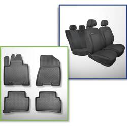 Conjunto: tapetes TPE + capas feitas sob medida para Kia Sportage IV SUV (01.2016-12.2021) - Elegance P-3