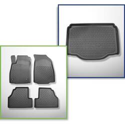 Conjunto: tapetes TPE + protetor de porta-malas para Chevrolet Trax Crossover (05.2013-06.2019) - Aristar - Cool liner - também para a versão Allroad