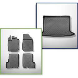 Conjunto: tapetes TPE + protetor de porta-malas para Dacia Sandero II Hatchback (12.2012-12.2020) - Aristar - Guardliner