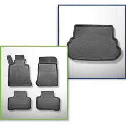 Conjunto: tapetes TPE + protetor de porta-malas para Mercedes-Benz GLK SUV (06.2008-08.2015) - Aristar - Guardliner