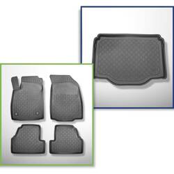 Conjunto: tapetes TPE + protetor de porta-malas para Opel Mokka SUV (09.2012-06.2019) - Aristar - Guardliner - também para a versão Allroad