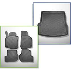 Conjunto: tapetes TPE + protetor de porta-malas para Skoda Octavia II 1Z Liftback (03.2004-01.2013) - Aristar - Cool liner