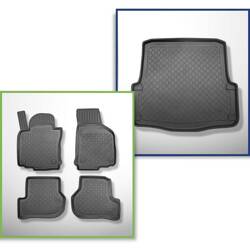 Conjunto: tapetes TPE + protetor de porta-malas para Skoda Octavia V, VI Combo (2004-04.2013) - Aristar - Guardliner - parte inferior do porta-malas; também para a versão Scout e tração nas 4 rodas