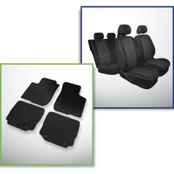 Conjunto: tapetes de feltro + capas feitas sob medida para Audi A3 8L Hatchback (1996-2003) – Practic