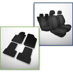 Conjunto: tapetes de feltro + capas feitas sob medida para Citroen C3 Hatchback, Kabriolet (2002-2008) – Practic