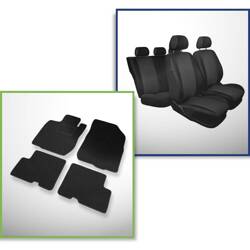 Conjunto: tapetes de feltro + capas feitas sob medida para Dacia Sandero I Hatchback (2008-2012) – Practic