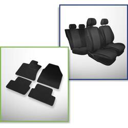 Conjunto: tapetes de feltro + capas feitas sob medida para Nissan Qashqai I Crossover (2007-2013) – Practic