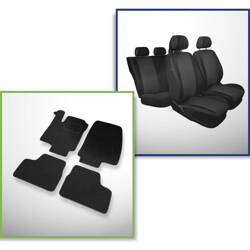 Conjunto: tapetes de feltro + capas feitas sob medida para Opel Astra G Classic Sedan (1998-2009) – Practic