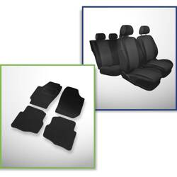 Conjunto: tapetes de feltro + capas feitas sob medida para Seat Ibiza III Hatchback (2002-2008) – Practic