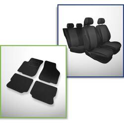 Conjunto: tapetes de feltro + capas feitas sob medida para Seat Leon I Hatchback (1999-2005) – Practic