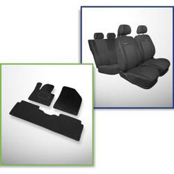 Conjunto: tapetes de veludo + capas feitas sob medida para Citroen C5 III Sedan, Tourer (2008-2017) – Elegance P-3