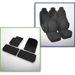 Conjunto: tapetes de veludo + capas feitas sob medida para Citroen Xsara Picasso Minivan (1999-2010) – Elegance P-1