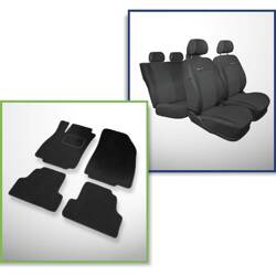 Conjunto: tapetes de veludo + capas feitas sob medida para Opel Mokka SUV (2012-2019) – Elegance P-1