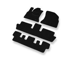 Tapetes de feltro para Citroen C4 Picasso I (2007-2013) - tapetes de carro - DGS Autodywan - preto (padrão)