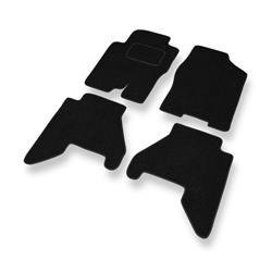 Tapetes de feltro para Nissan Pathfinder R51 (2005-2014) - tapetes de carro - DGS Autodywan - preto (padrão)