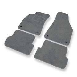 Tapetes de veludo para Audi A4 II B6 (2000-2005) - tapetes de carro - DGS Autodywan - cinza