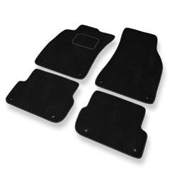 Tapetes de veludo para Audi A6 III C6 (2004-2006) - tapetes de carro - DGS Autodywan - pretos