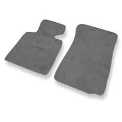 Tapetes de veludo para BMW Z4 I E85, E86 (2002-2008) - tapetes de carro - DGS Autodywan - cinza