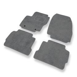 Tapetes de veludo para Ford Mondeo IV (2007-2014) - tapetes de carro - DGS Autodywan - cinza