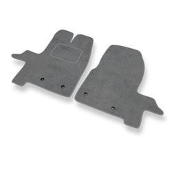 Tapetes de veludo para Ford Transit Custom (2012-....) - tapetes de carro - DGS Autodywan - cinza