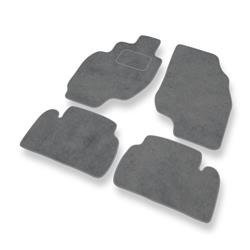 Tapetes de veludo para Hyundai Coupe II (1999-2002) - tapetes de carro - DGS Autodywan - cinza