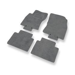 Tapetes de veludo para Nissan X-trail III (2013-2022) - tapetes de carro - DGS Autodywan - cinza