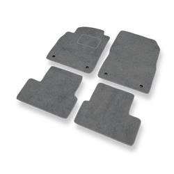 Tapetes de veludo para Opel Astra J (2009-2019) - tapetes de carro - DGS Autodywan - cinza