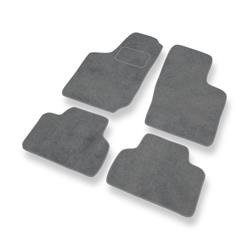 Tapetes de veludo para Opel Corsa B (1992-2000) - tapetes de carro - DGS Autodywan - cinza