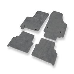 Tapetes de veludo para Opel Meriva A (2002-2010) - tapetes de carro - DGS Autodywan - cinza