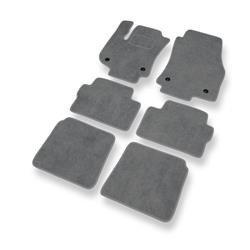 Tapetes de veludo para Opel Zafira B (2005-2012) - tapetes de carro - DGS Autodywan - cinza