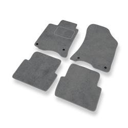 Tapetes de veludo para Renault Laguna II (2000-2007) - tapetes de carro - DGS Autodywan - cinza