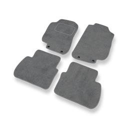 Tapetes de veludo para Saab 9-5 I (1997-2010) - tapetes de carro - DGS Autodywan - cinza