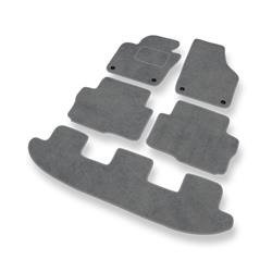 Tapetes de veludo para Seat Alhambra II (2010-2020) - tapetes de carro - DGS Autodywan - cinza