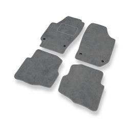 Tapetes de veludo para Seat Ibiza III (2002-2008) - tapetes de carro - DGS Autodywan - cinza